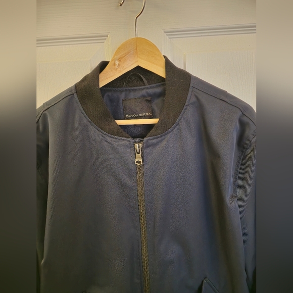 Banana Republic BR+ Men's Water Resistant Performance Jacket Navy Blue Size XL - Picture 7 of 17